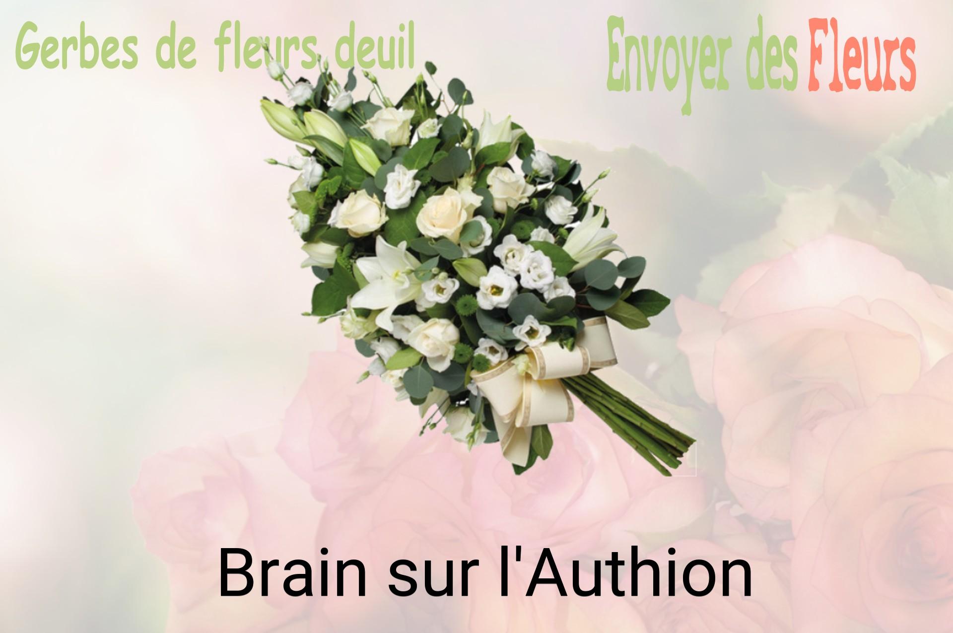 Gerbe de fleurs de deuil livrée à Brain-sur-l'Authion